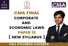 CMA Final Law Classes in India