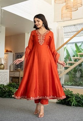 Silk Anarkali Suits
