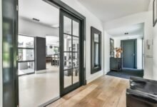 Closet with Sliding Mirror Doors
