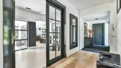 Closet with Sliding Mirror Doors