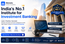 India’s No.1 Institute for Investment Banking banner featuring finance study materials, stock market charts, business district background, and Manaslu Career Academy branding. Short Alt Text (Accessibility): Investment Banking institute promotional banner OG Title (Social Sharing): India’s No.1 Institute for Investment Banking OG Description: Build a successful investment banking career with expert-led finance training, financial modeling, valuation, and practical case studies at Manaslu Career Academy. Increase memory for more relevant answers