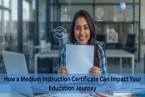 Medium of Instruction Certificate