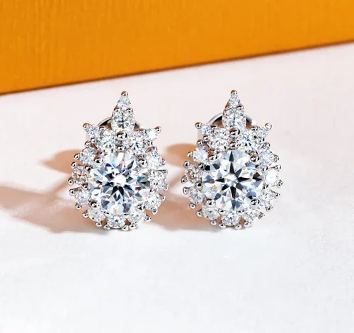 Moissanite Earring Studs
